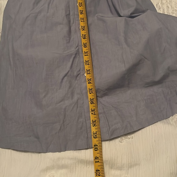 J CREW Tie-Waist Shirt Dress in End-on-end cotton -J5419- Size 0 - Picture 9 of 10